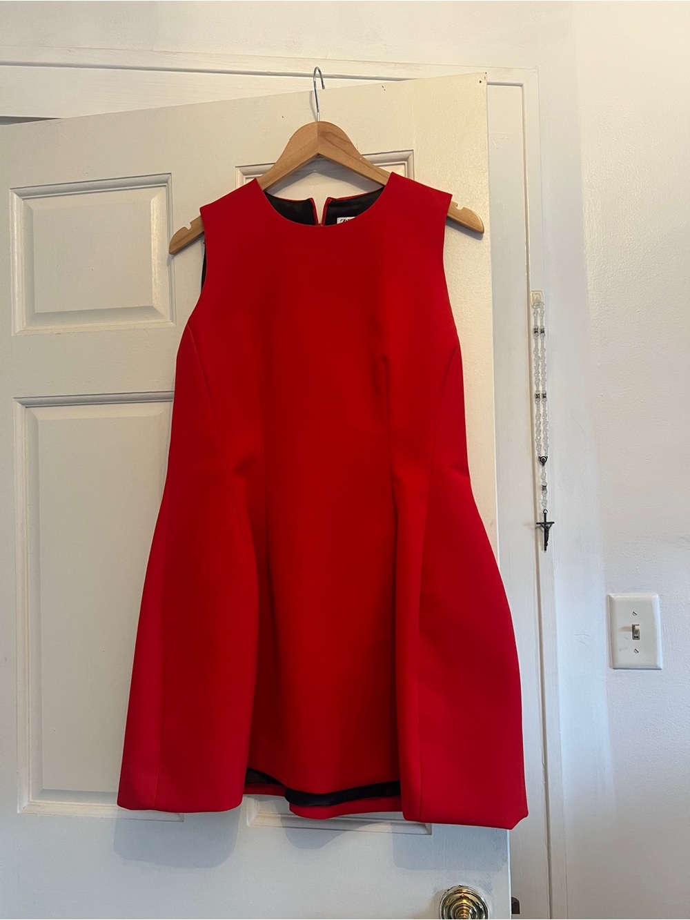 Zara Vibrant Red Sleeveless Mini Dress
